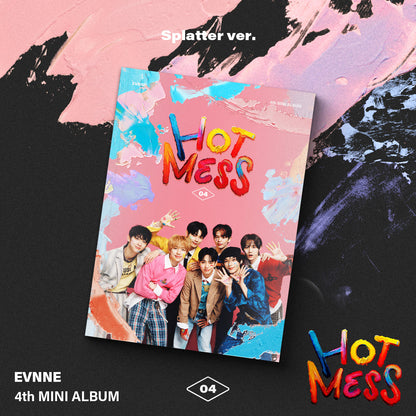 EVNNE 4TH MINI ALBUM 'HOT MESS' SPLATTER VERSION COVER