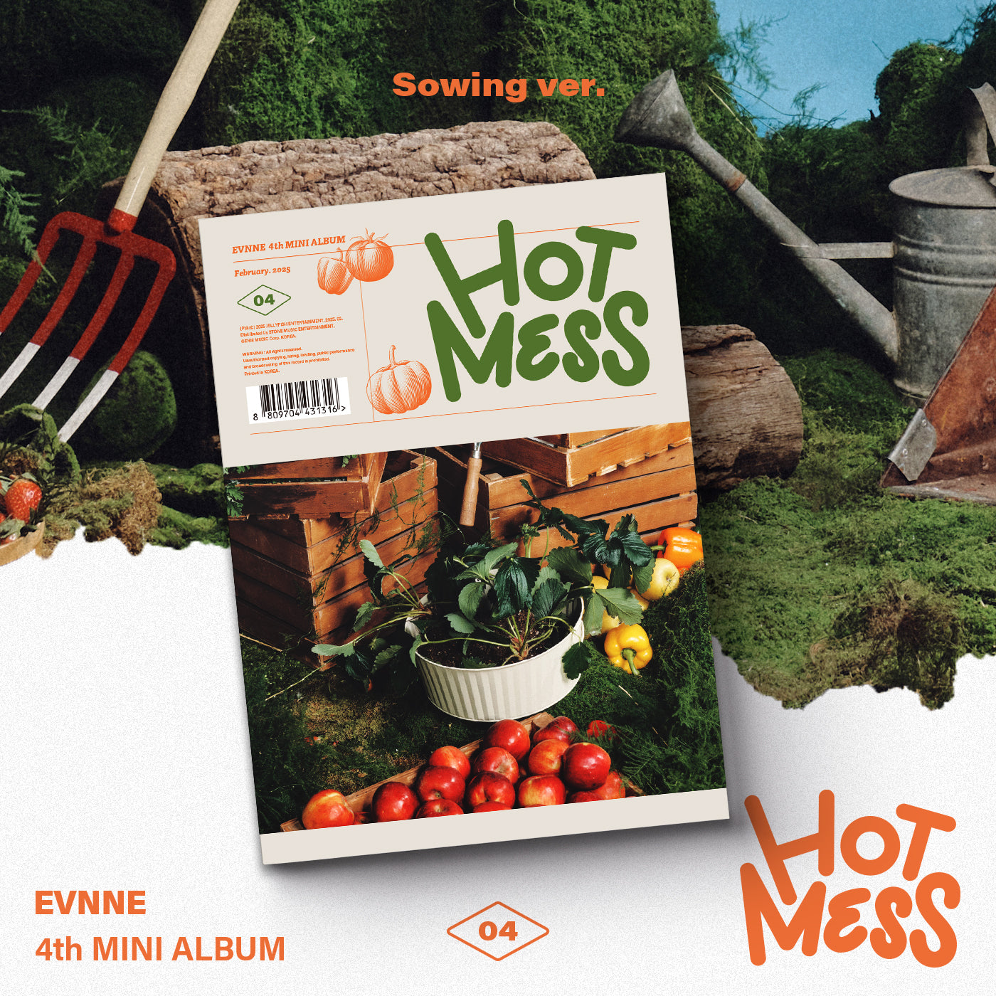 EVNNE 4TH MINI ALBUM 'HOT MESS' SOWING VERSION COVER