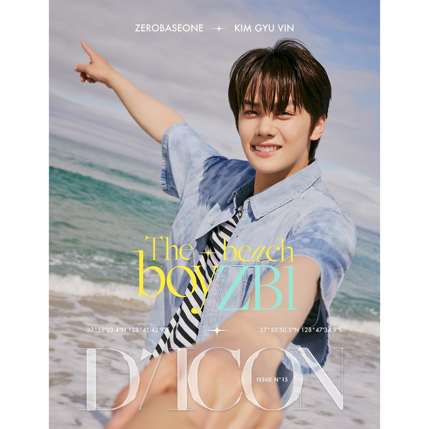 ZEROBASEONE DICON VOLUME N°15 'ZEROBASEONE : THE BEACH BOYZB1' GYUVIN VERSION COVER