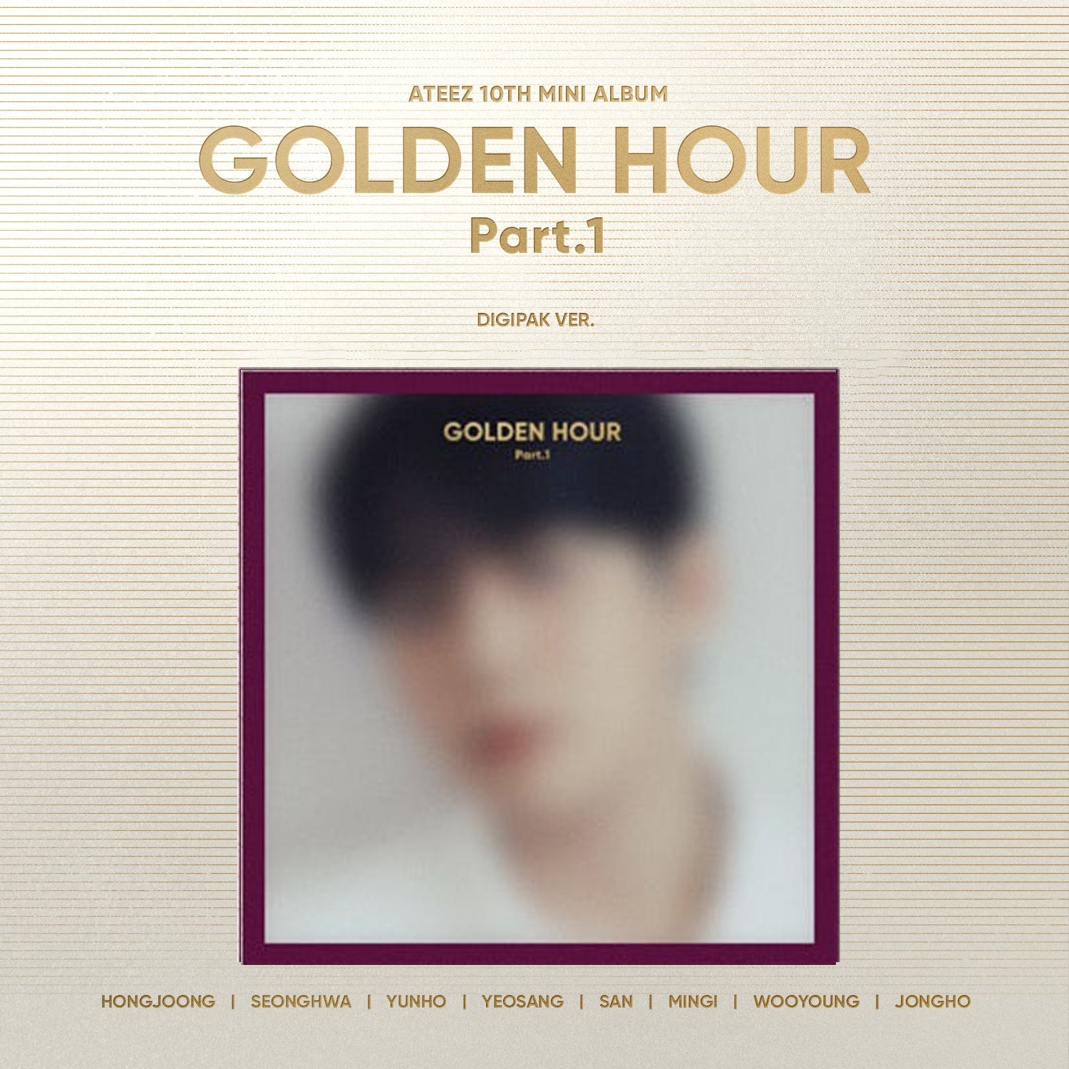 ATEEZ 1OTH MINI ALBUM 'GOLDEN HOUR : PART.1' (DIGIPACK) JONGHO VERSION COVER