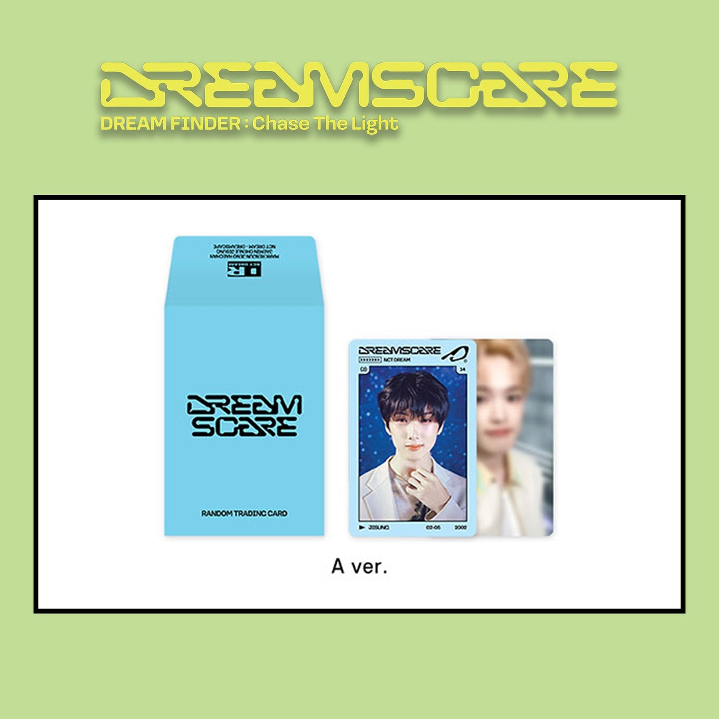 NCT DREAM OFFICIAL MERCHANDISE 'DREAM FINDER : CHASE THE LIGHT' (TRADING CARD SET) A VERSION COVER