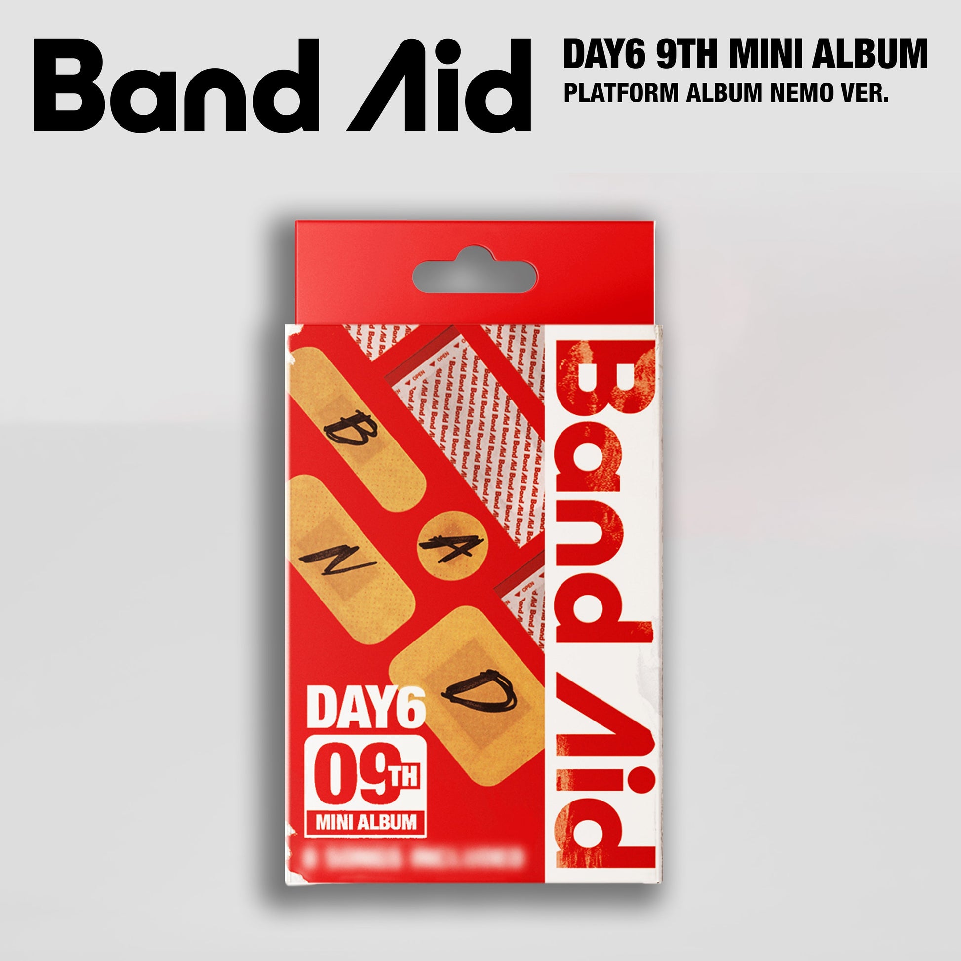 DAY6 9TH MINI ALBUM 'BAND AID' (PLATFORM NEMO) BAND AID VERSION COVER