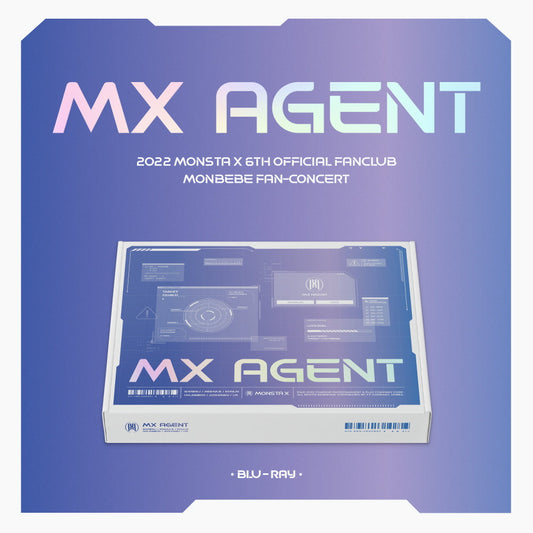 MONSTA X 2022 6TH OFFICIAL FANCLUB MONBEBE FAN-CONCERT 'MX AGENT' BLU-RAY COVER