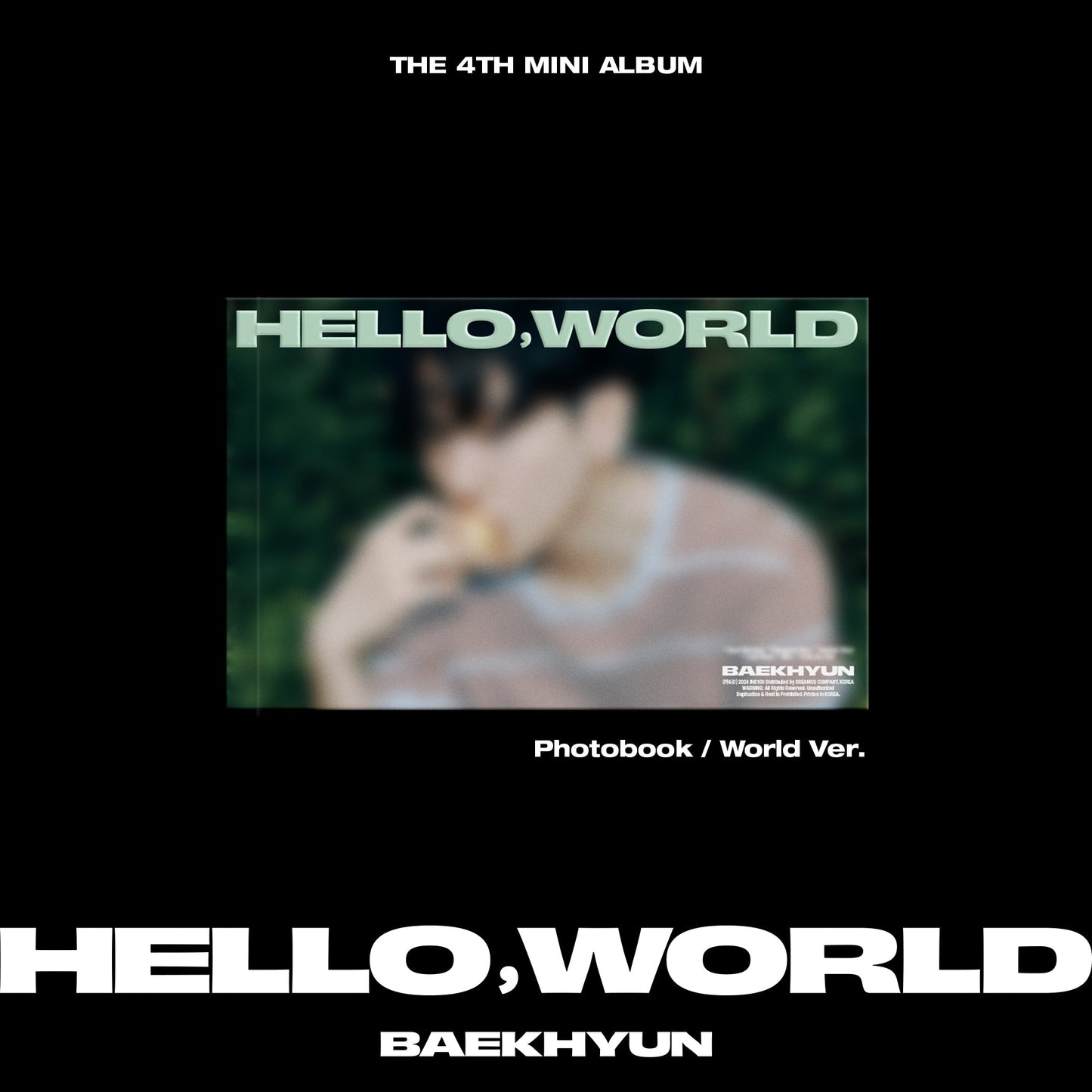 BAEKHYUN 4TH MINI ALBUM 'HELLO, WORLD' (PHOTOBOOK) WORLD VERSION COVER