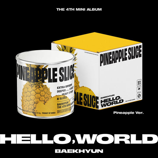 BAEKHYUN 4TH MINI ALBUM 'HELLO, WORLD' (PINEAPPLE) COVER