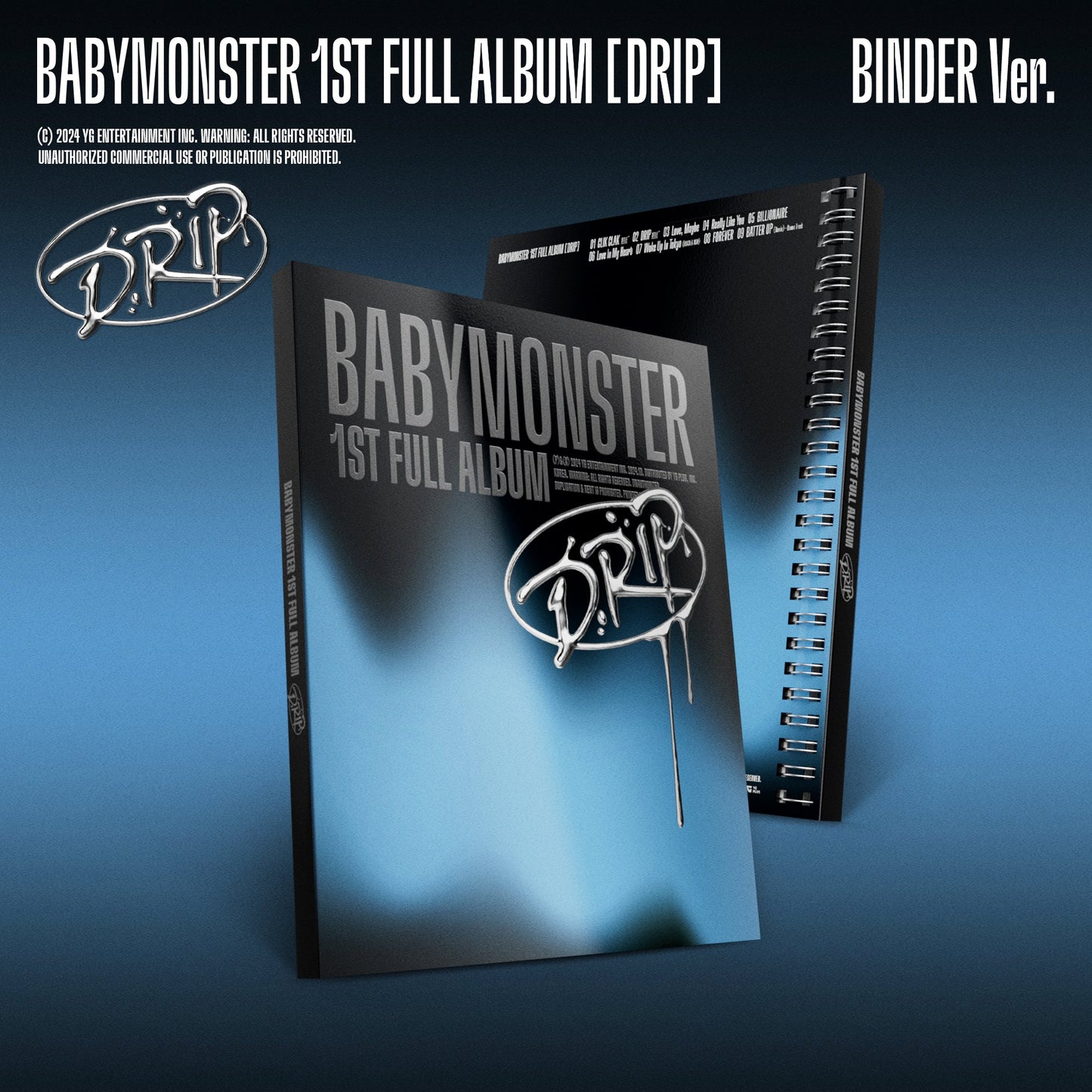 BABYMONSTER 1ST ALBUM 'DRIP' BINDER VERSION COVER