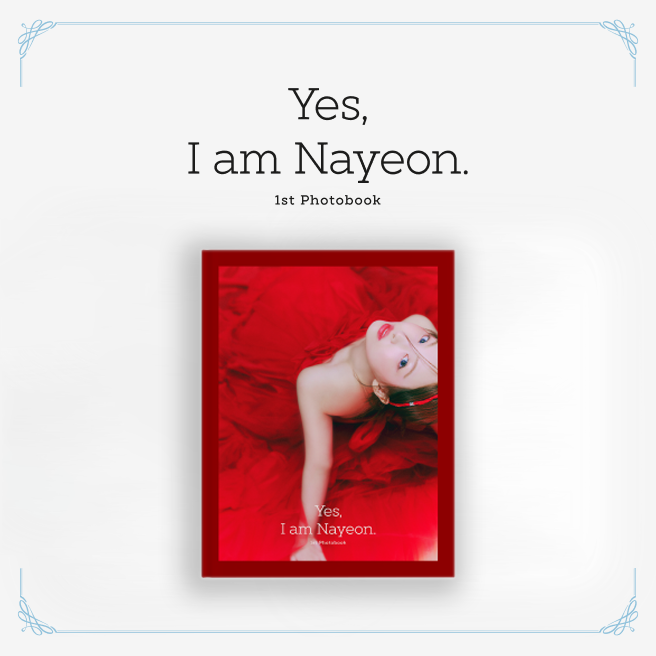 NAYEON 1ST PHOTOBOOK 'YES, I AM NAYEON' BURGUNDY VERSION COVER