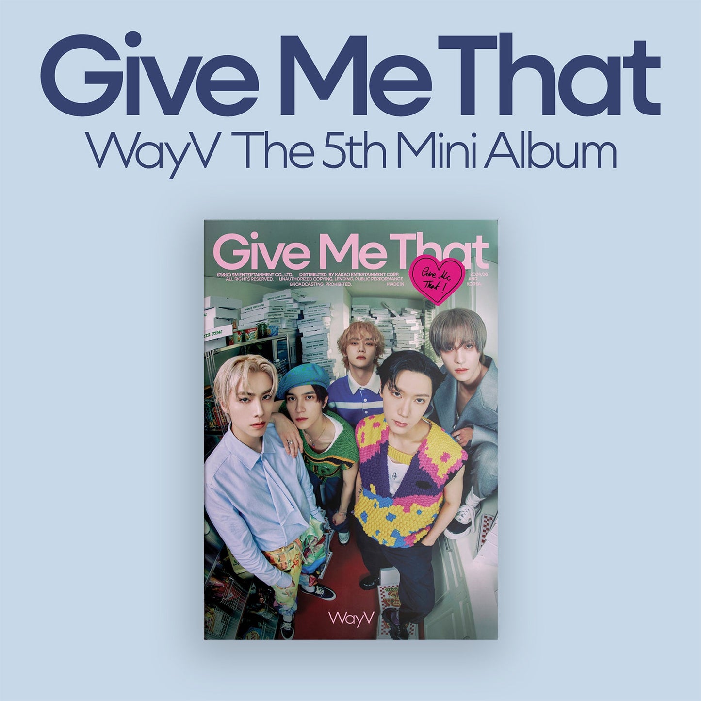WAYV 5TH MINI ALBUM 'GIVE ME THAT' (PHOTOBOOK) B VERSION COVER