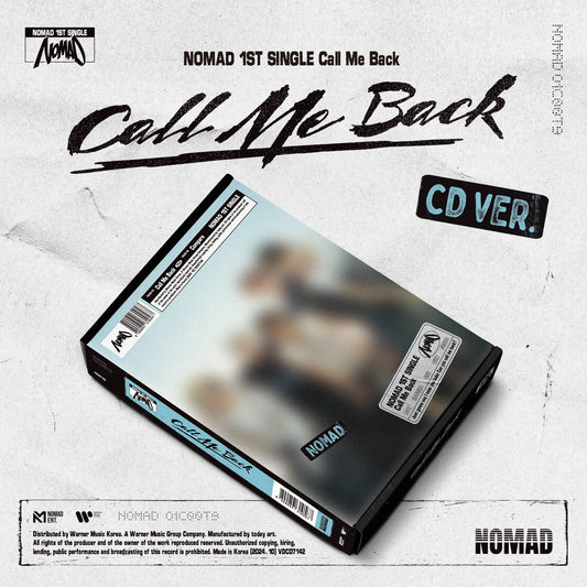 NOMAD 1ST SINGLE ALBUM 'CALL ME BACK' COVER