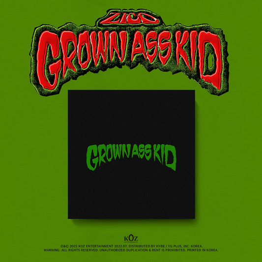 ZICO 4TH MINI ALBUM 'GROWN ASS KID' COVER