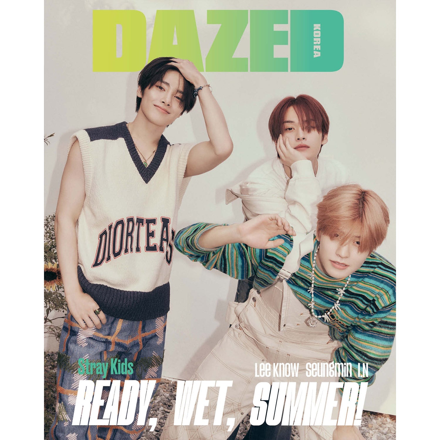 DAZED 'JULY 2023' - STRAY KIDS' D VERSION COVER