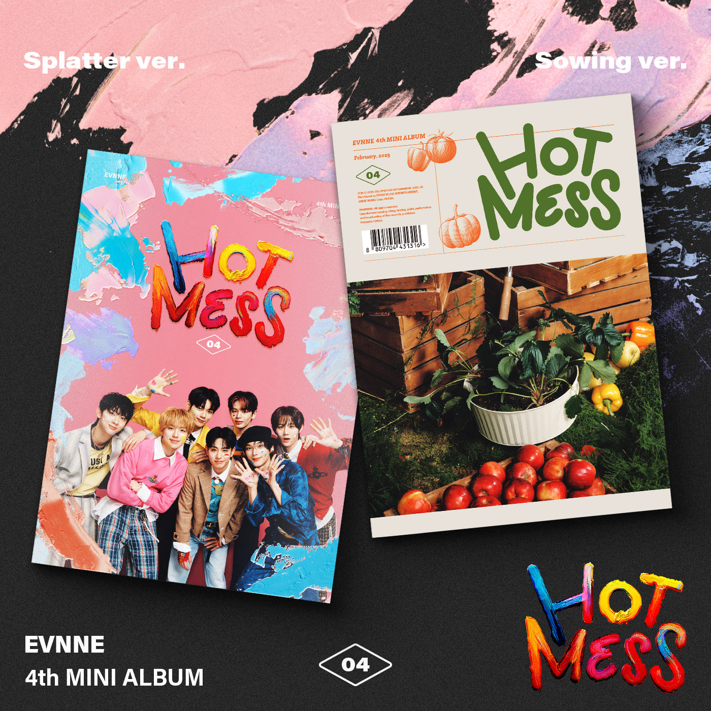 EVNNE 4TH MINI ALBUM 'HOT MESS' COVER