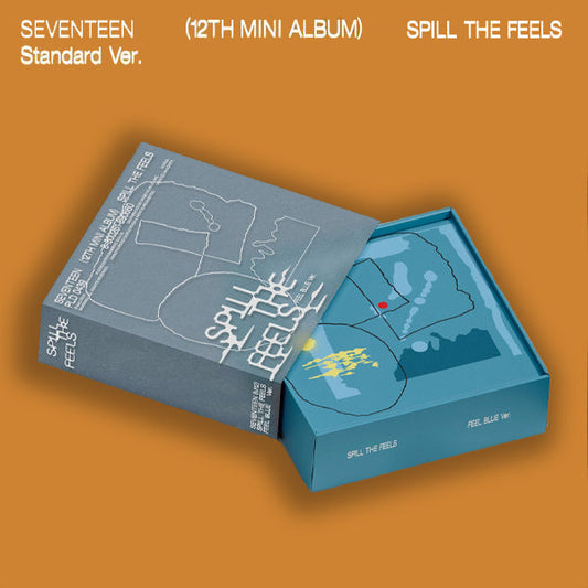 SEVENTEEN 12TH MINI ALBUM 'SPILL THE FEELS' FEEL BLUE VERSION COVER