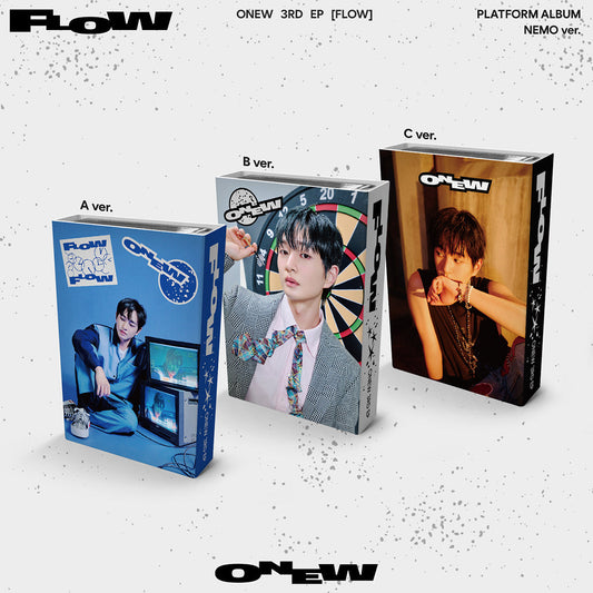 ONEW 3RD MINI ALBUM 'FLOW' (PLATFORM NEMO) SET COVER