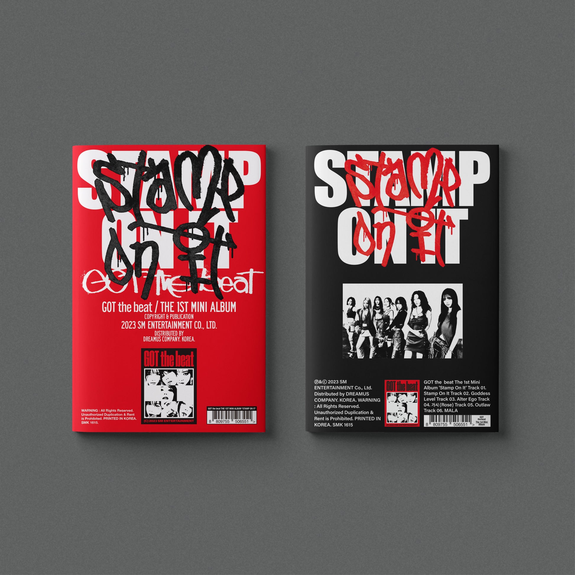 GOT THE BEAT 1ST MINI ALBUM 'STAMP ON IT' COVER