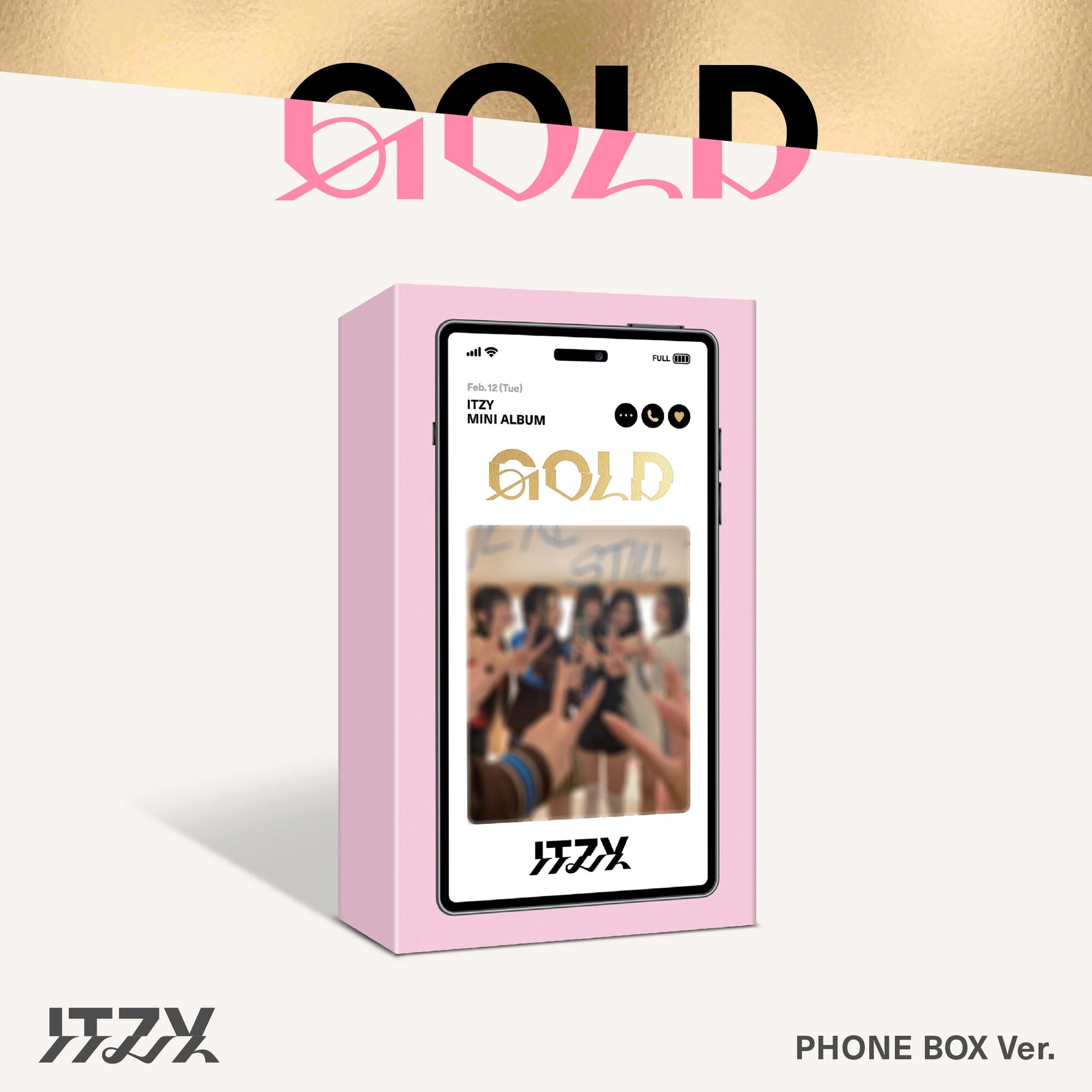 ITZY ALBUM 'GOLD' (PHONE BOX) COVER