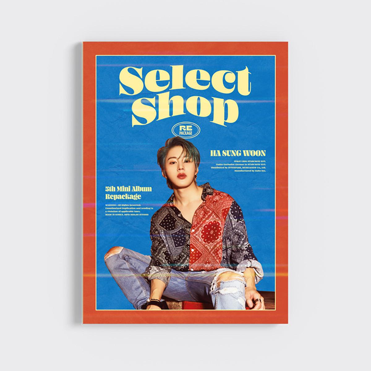 HA SUNG WOON 5TH MINI ALBUM REPACKAGE 'SELECT SHOP'