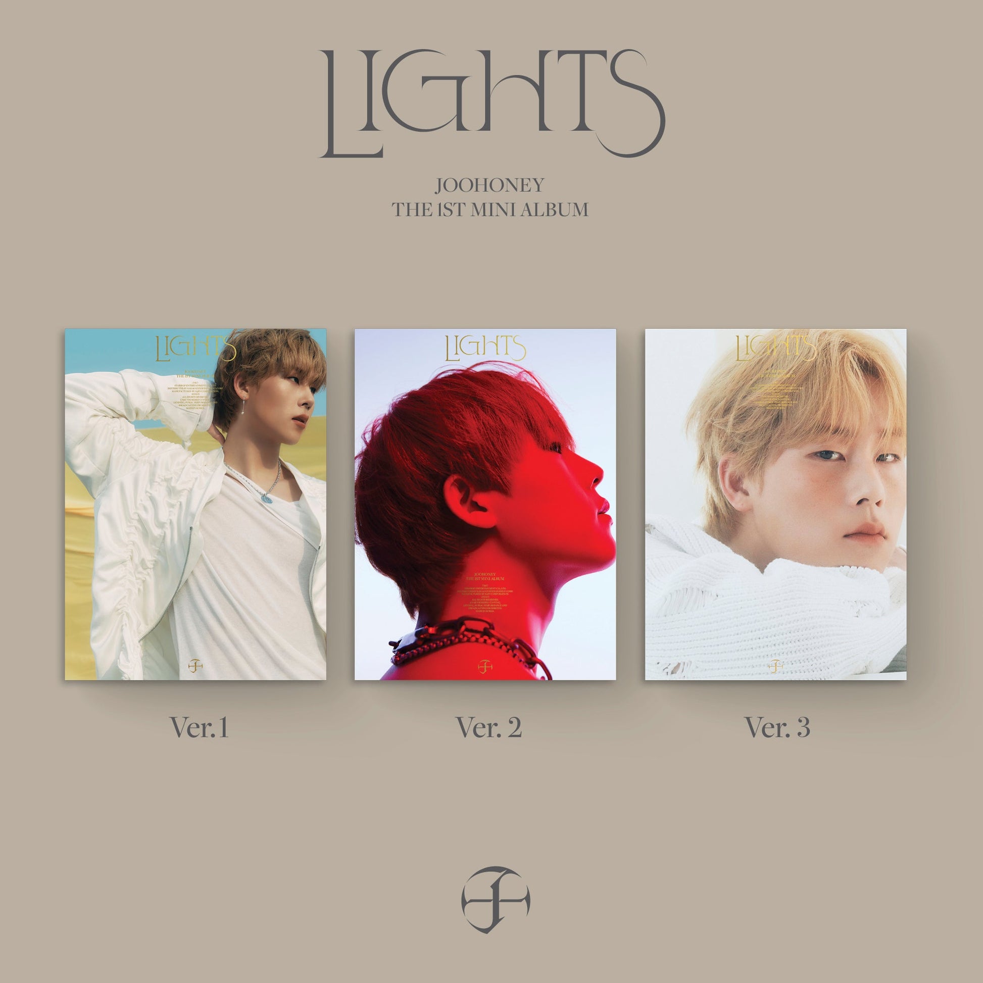 JOOHONEY 1ST MINI ALBUM 'LIGHTS' SET COVER