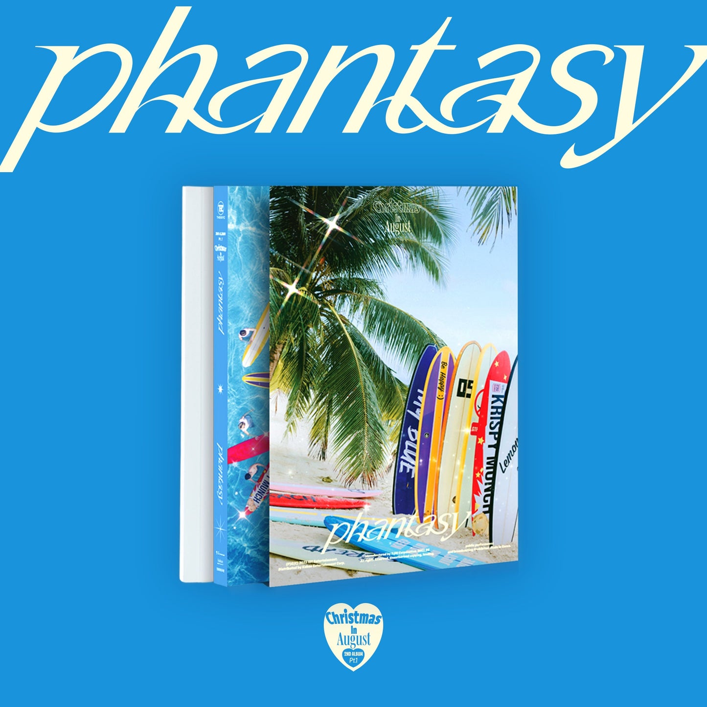 THE BOYZ 2ND ALBUM PT. 1 CHRISTMAS IN AUGUST 'PHANTASY' GLITTER VERSION COVER