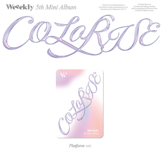 WEEEKLY 5TH MINI ALBUM 'COLORISE' (PLATFORM) COVER