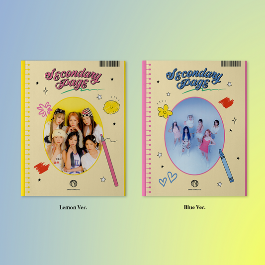 DREAMNOTE 5TH SINGLE ALBUM 'SECONDARY PAGE' SET COVER