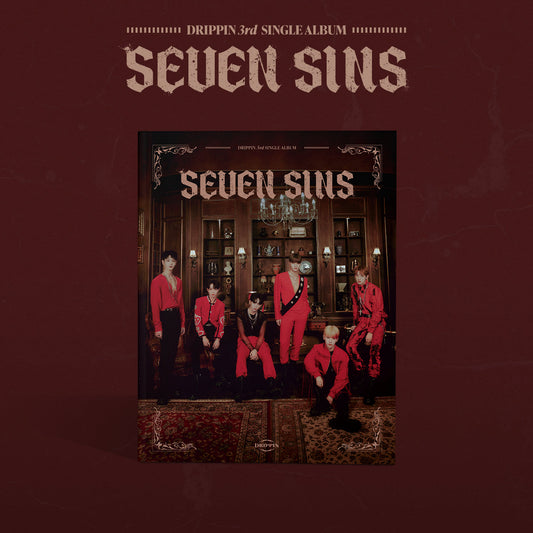 DRIPPIN 3RD SINGLE ALBUM 'SEVEN SINS' RED VERSION COVER