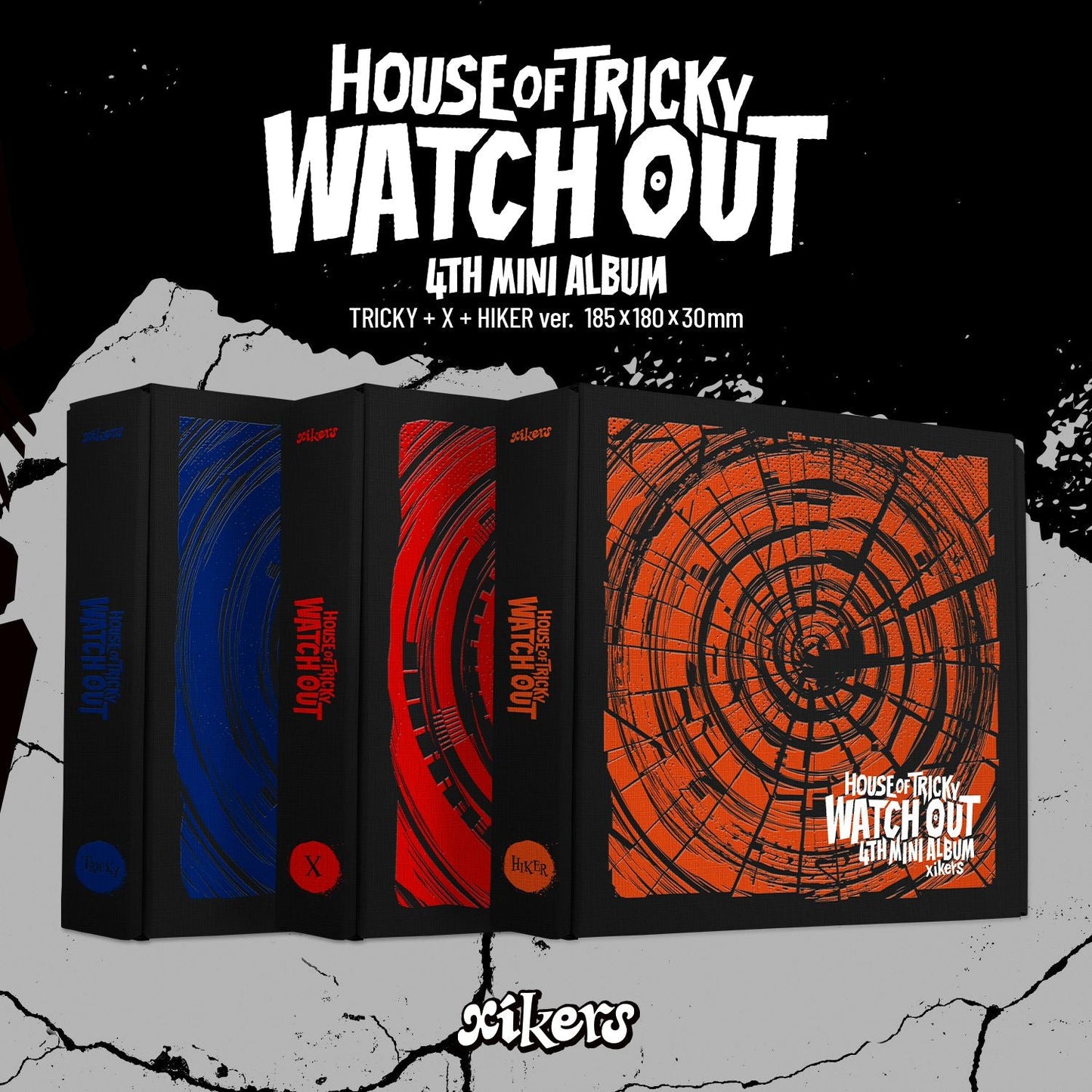 XIKERS 4TH MINI ALBUM 'HOUSE OF TRICKY : WATCH OUT' SET COVER
