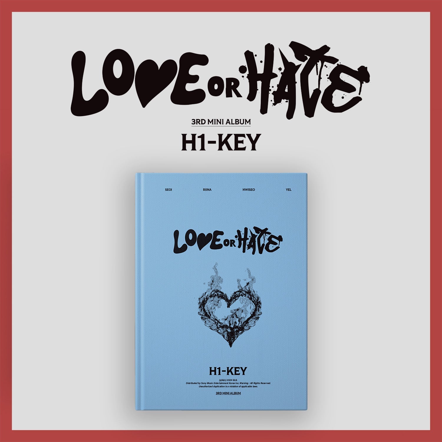 H1-KEY 3RD MINI ALBUM 'LOVE OR HATE' LIE VERSION COVER