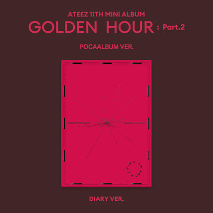 ATEEZ 11TH MINI ALBUM 'GOLDEN HOUR : PART.2' (POCA) DIARY VERSION COVER