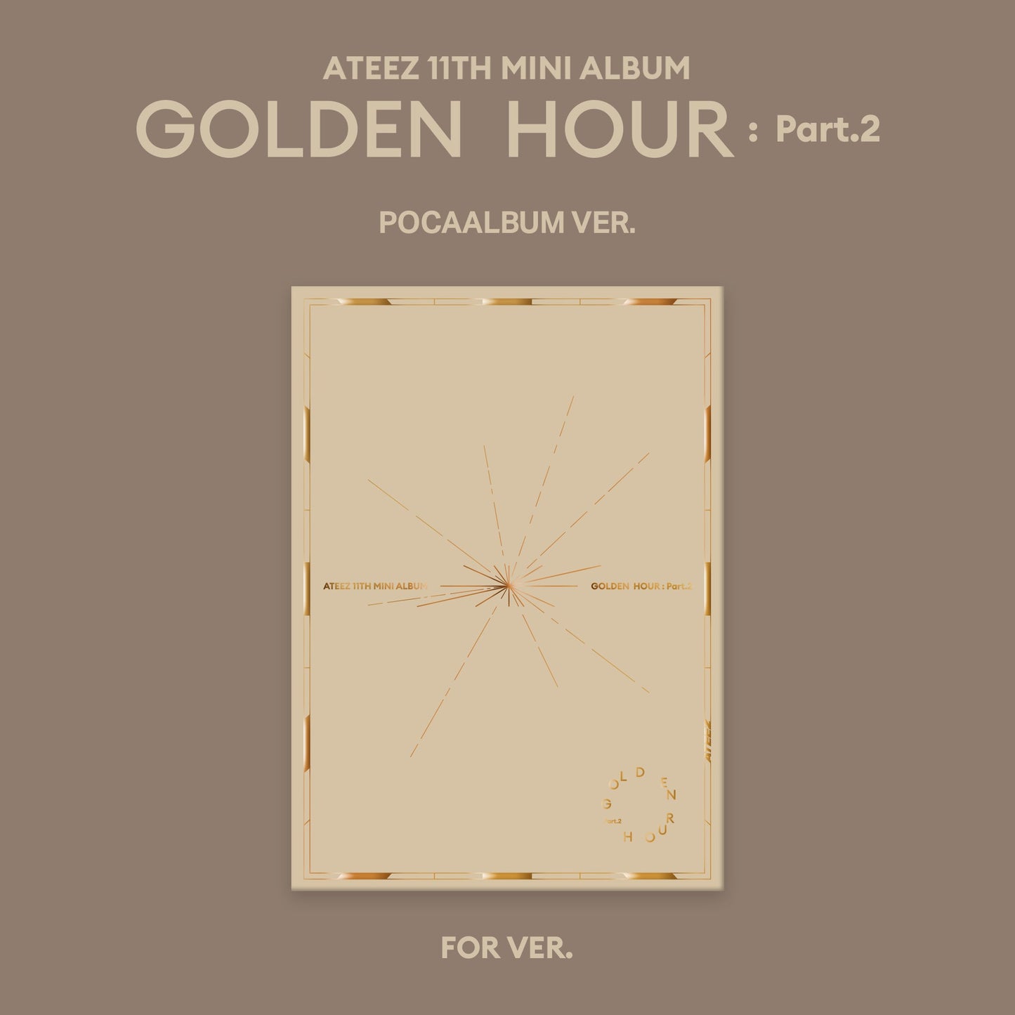 ATEEZ 11TH MINI ALBUM 'GOLDEN HOUR : PART.2' (POCA) FOR VERSION COVER