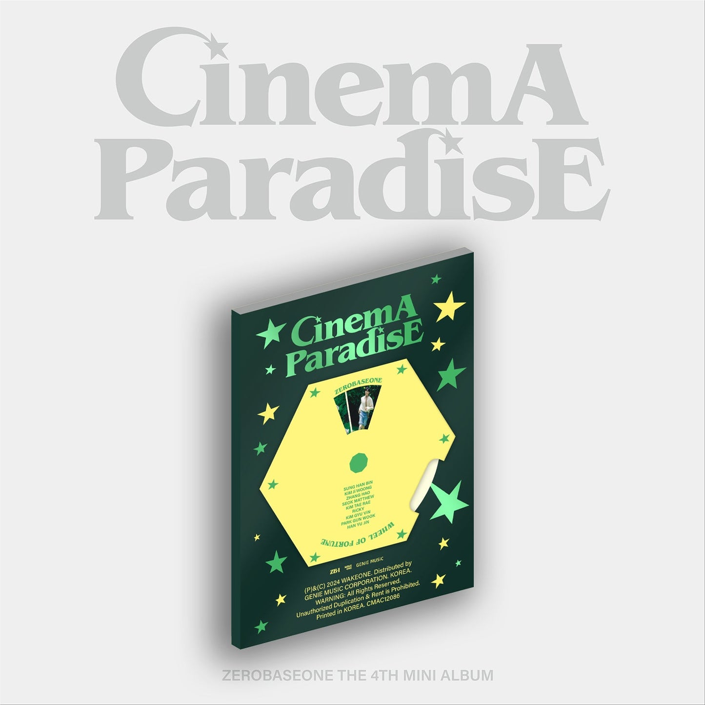 ZEROBASEONE (ZB1) 4TH MINI ALBUM 'CINEMA PARADISE' ROMANCE VERSION COVER