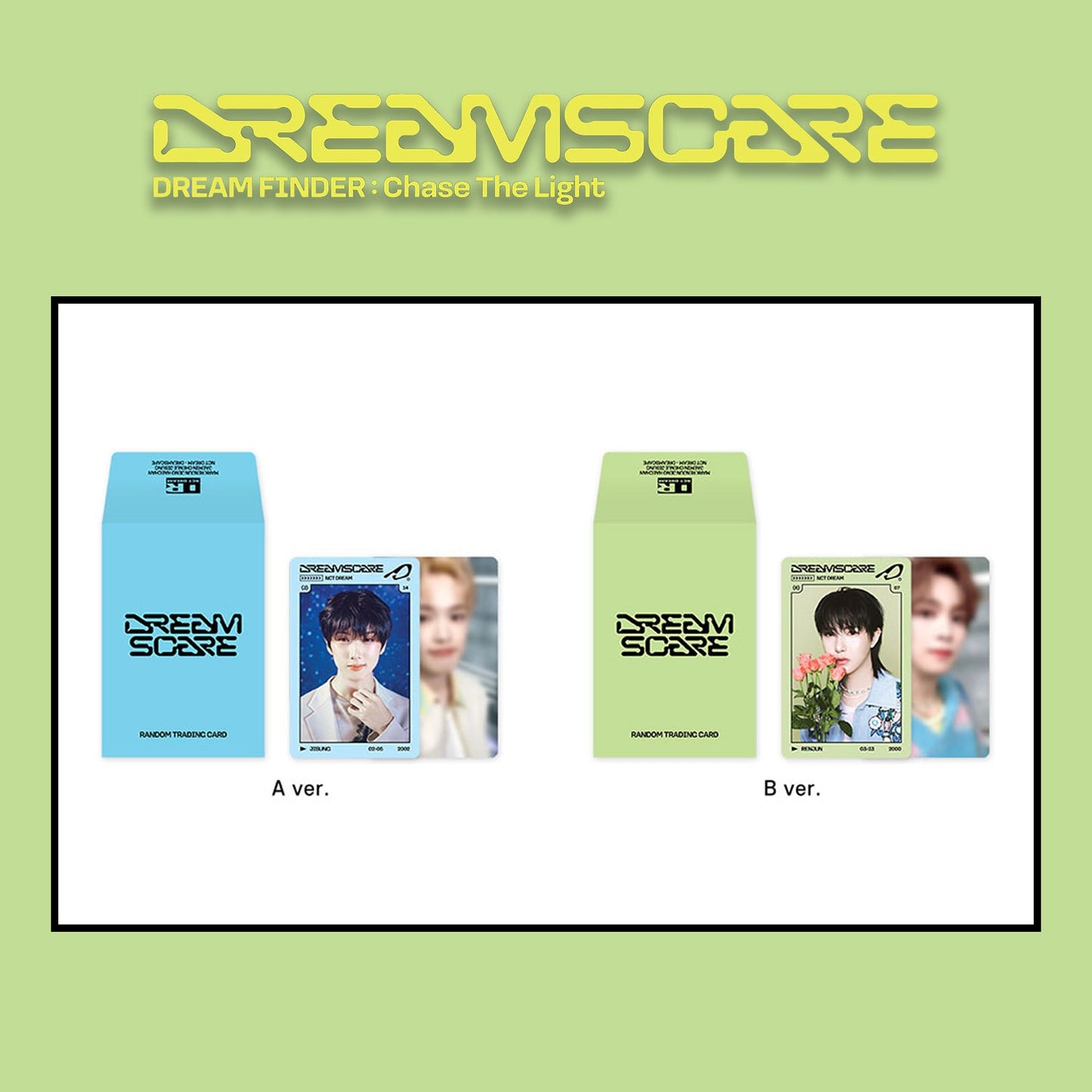 NCT DREAM OFFICIAL MERCHANDISE 'DREAM FINDER : CHASE THE LIGHT' (TRADING CARD SET) COVER