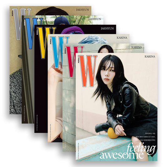 W KOREA 'AUGUST 2024 - KARINA (AESPA), JAEHYUN (NCT)' SET COVER