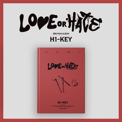 H1-KEY 3RD MINI ALBUM 'LOVE OR HATE' TRUE VERSION COVER