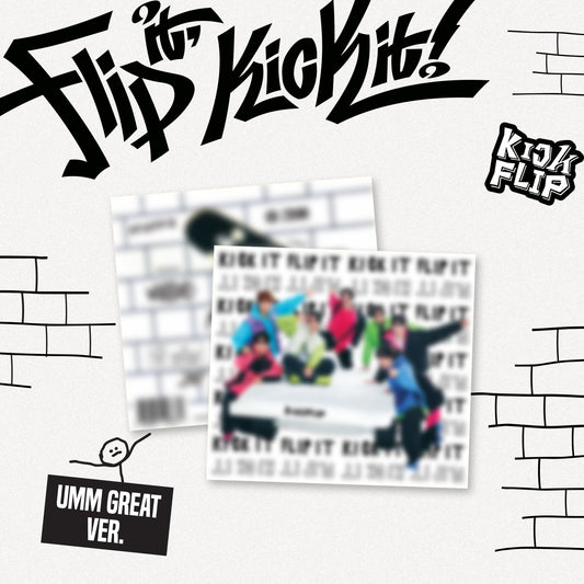 [EVENT] KICKFLIP 1ST MINI ALBUM 'FLIP IT, KICK IT!' (DIGIPACK) COVER