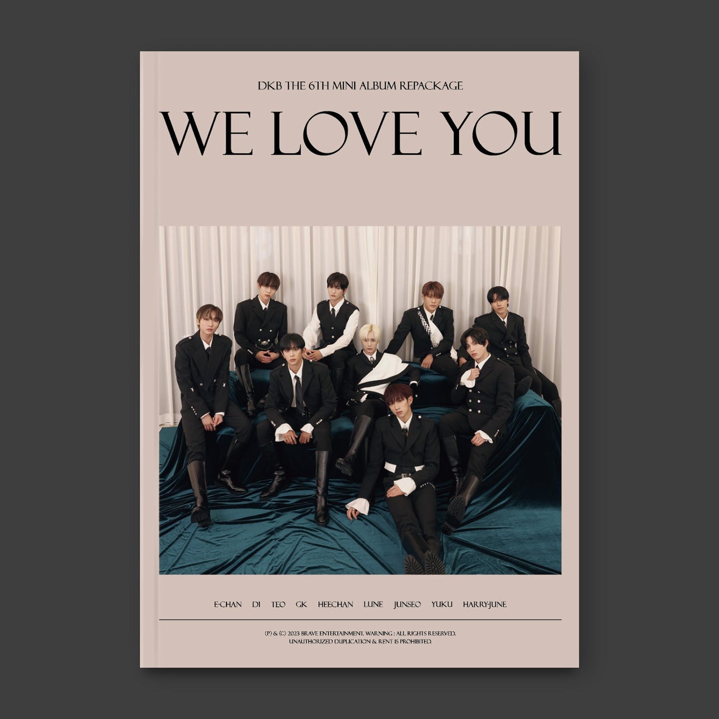 DKB 6TH MINI ALBUM REPACKAGE 'WE LOVE YOU' NIGHT VERSION COVER