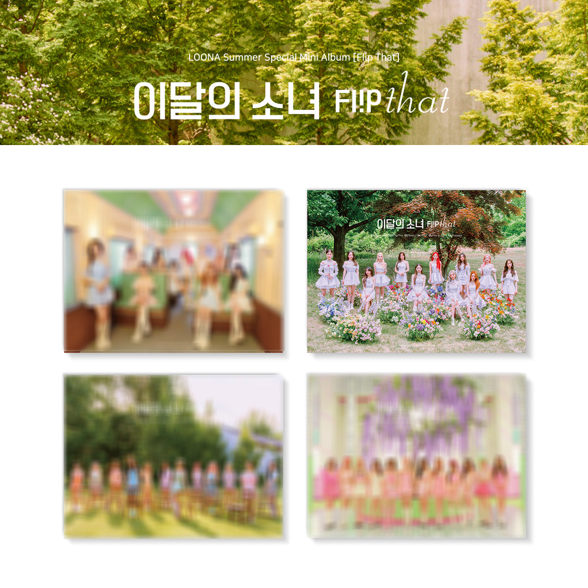 LOONA SUMMER SPECIAL MINI ALBUM 'FLIP THAT' COVER