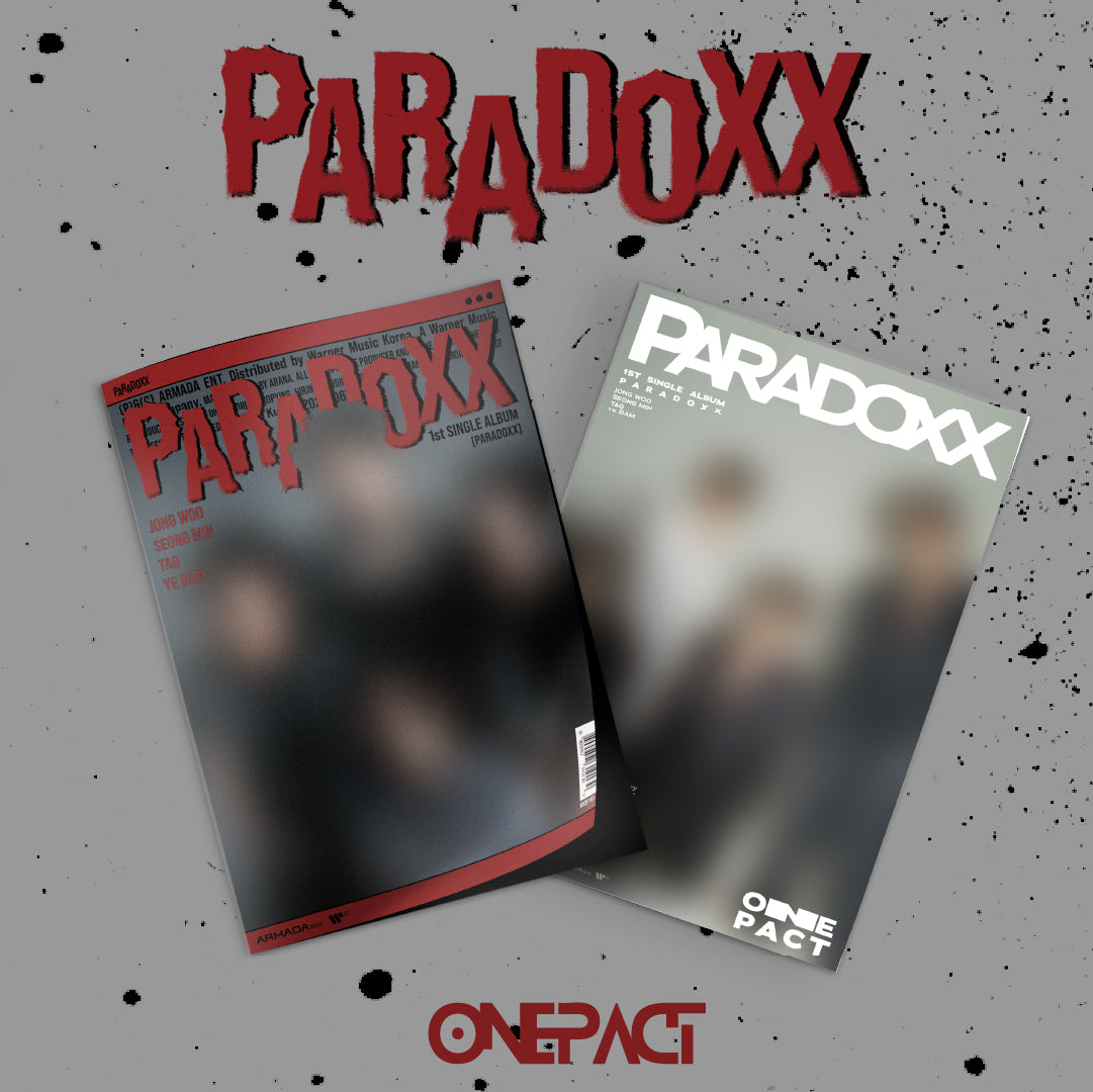 ONE PACT 1ST SINGLE ALBUM 'PARADOXX' COVER