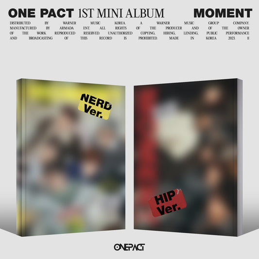 ONE PACT 1ST MINI ALBUM 'MOMENT' SET COVER