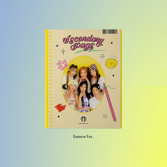 DREAMNOTE 5TH SINGLE ALBUM 'SECONDARY PAGE' LEMON VERSION COVER