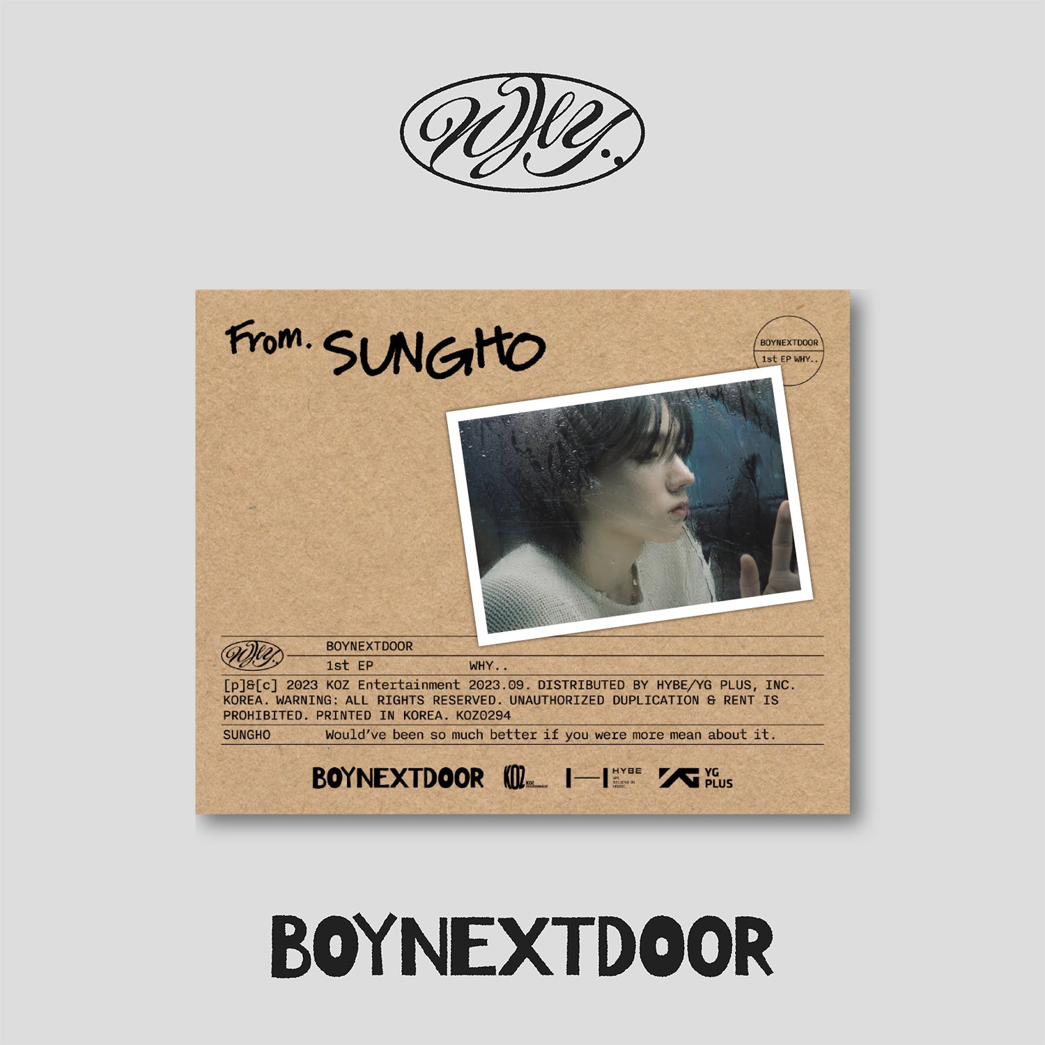 boynextdoor 1st EP WHY.. LETTER ver. セット-